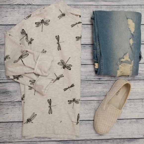 Divided Tops - Dragonfly gray/black sweatshirt top